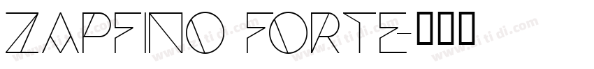 Zapfino Forte字体转换